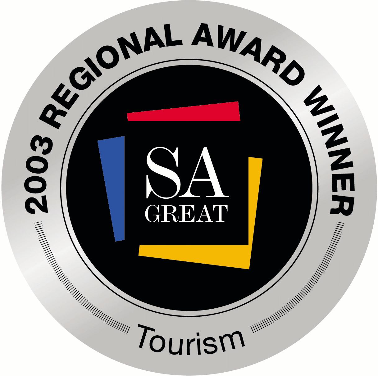 2003 Winner SA Great Tourism Award for Barossa and Light